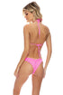 Luli Fama Pura Curiosidad Wavy Ruched Back Tie Side Bottom